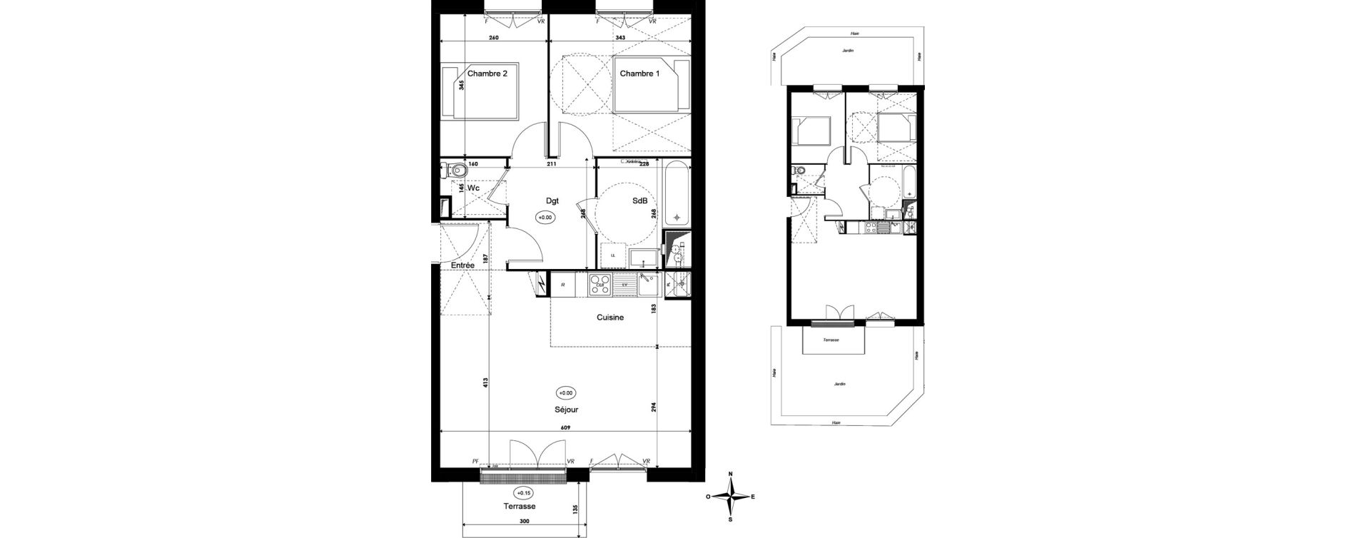 Appartement T3 de 64,77 m2 &agrave; Savigny-Le-Temple Centre