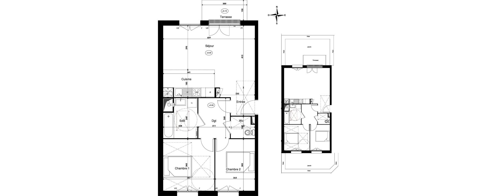 Appartement T3 de 67,38 m2 &agrave; Savigny-Le-Temple Centre
