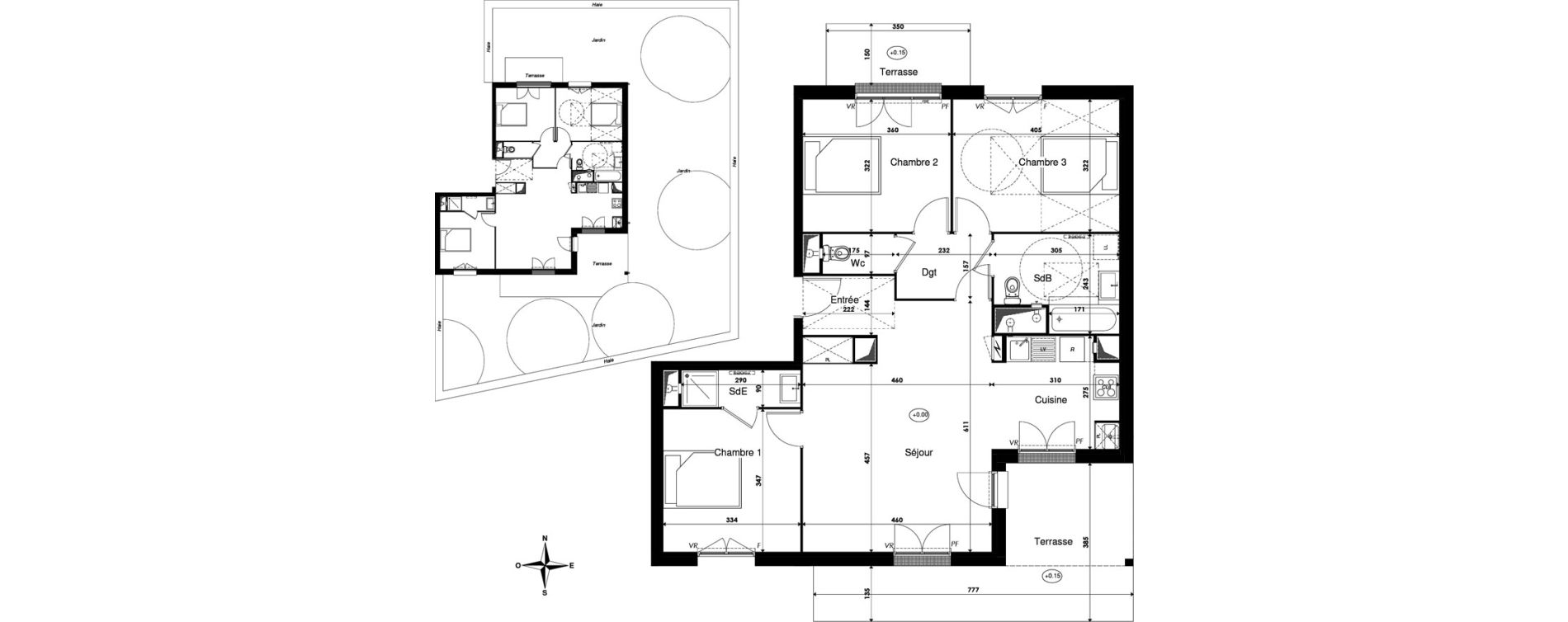 Appartement T4 de 87,40 m2 &agrave; Savigny-Le-Temple Centre