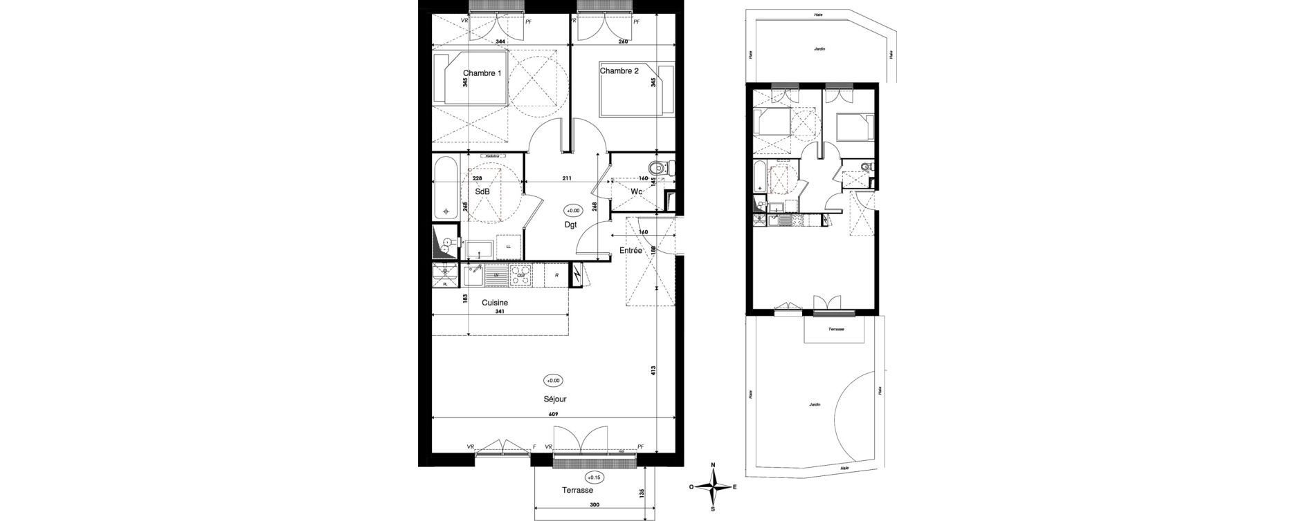 Appartement T3 de 64,78 m2 &agrave; Savigny-Le-Temple Centre