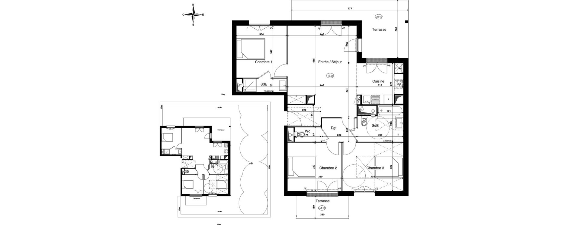 Appartement T4 de 84,78 m2 &agrave; Savigny-Le-Temple Centre