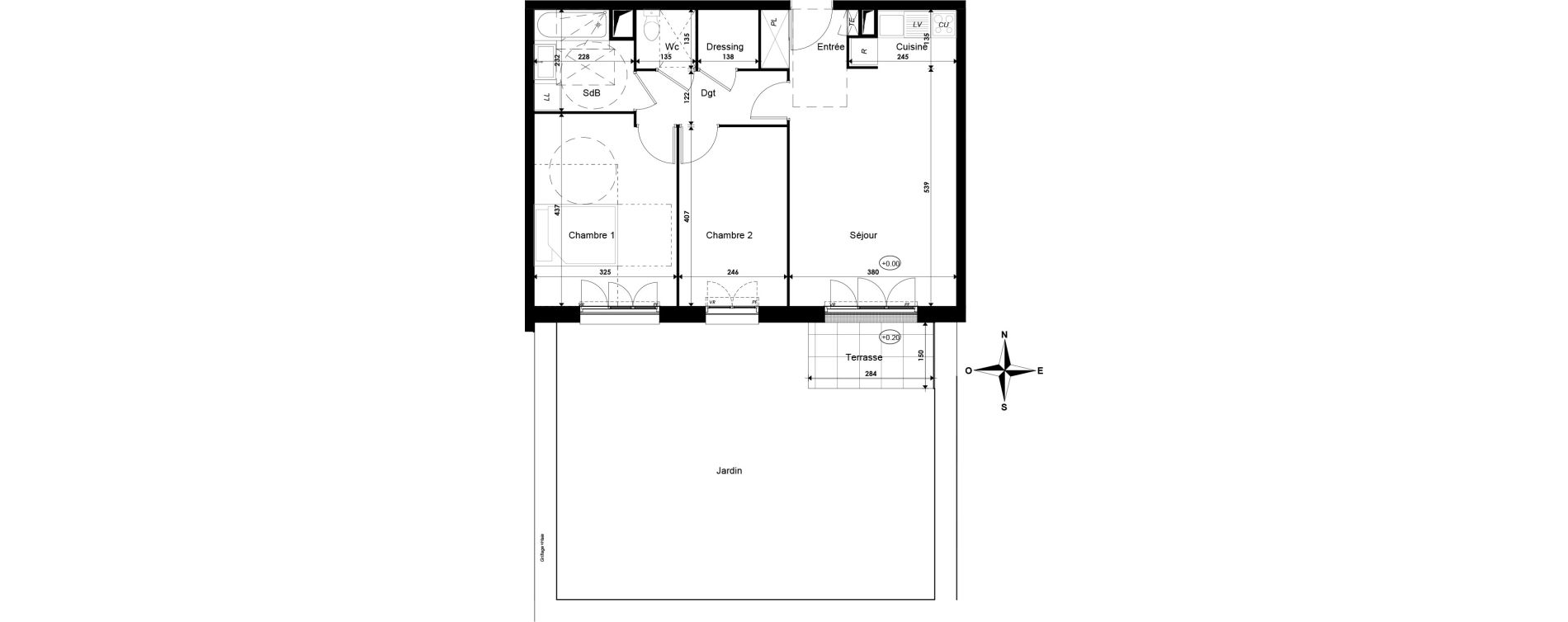 Appartement T3 de 62,59 m2 &agrave; Savigny-Le-Temple Centre