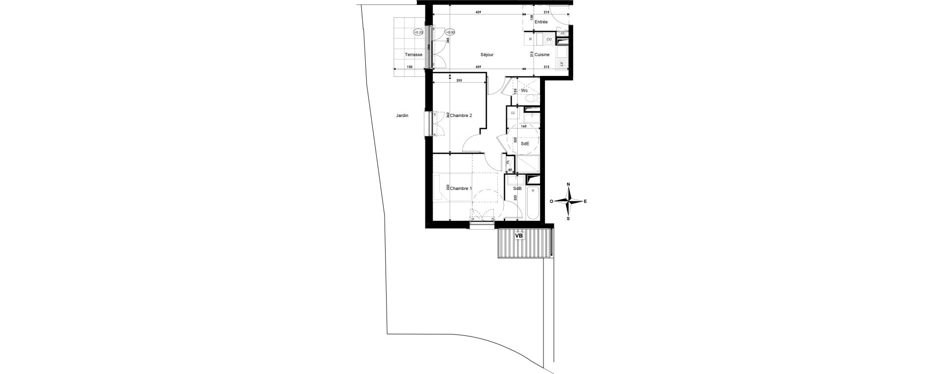 Appartement T3 de 56,20 m2 &agrave; Savigny-Le-Temple Centre