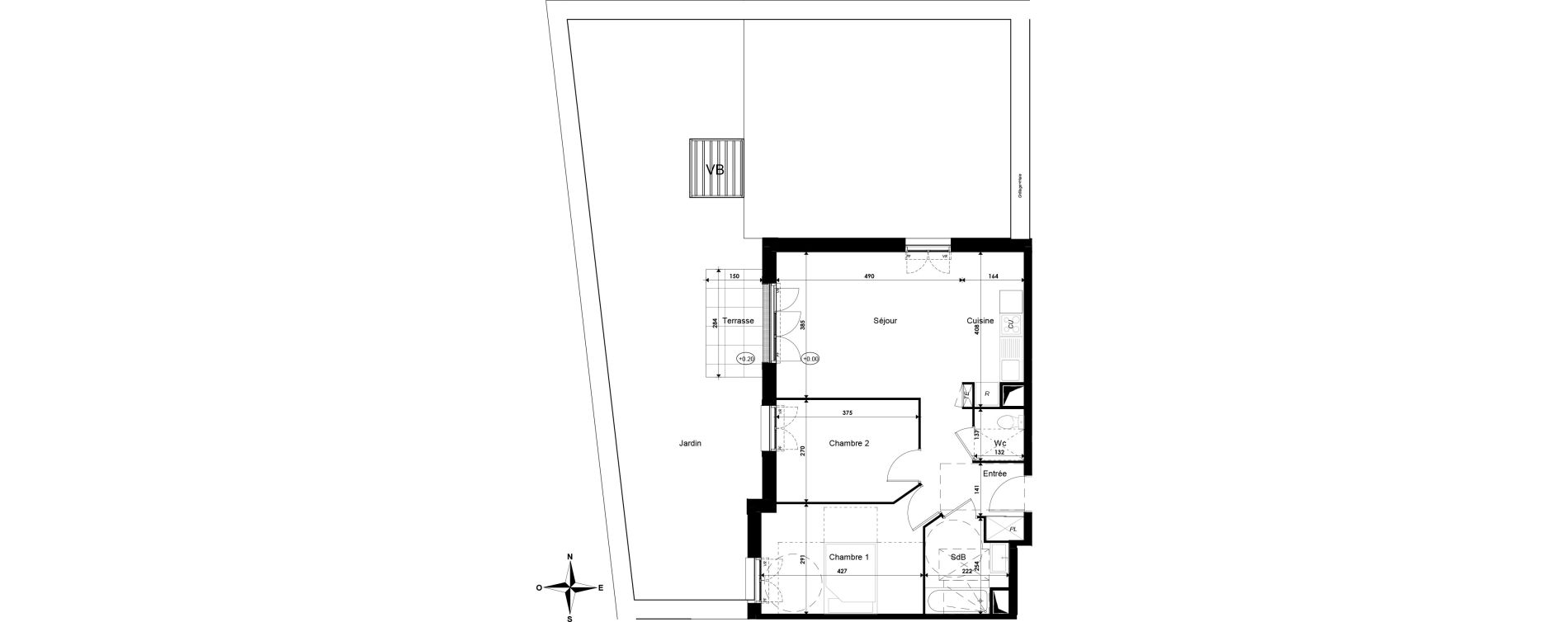 Appartement T3 de 60,77 m2 &agrave; Savigny-Le-Temple Centre
