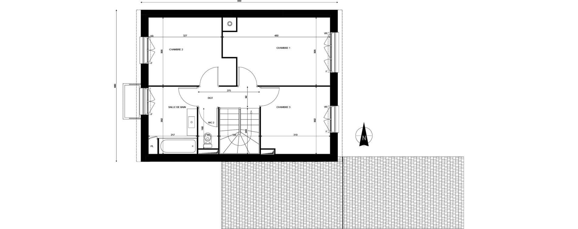 Maison T4 de 90,30 m2 &agrave; Savigny-Le-Temple Centre