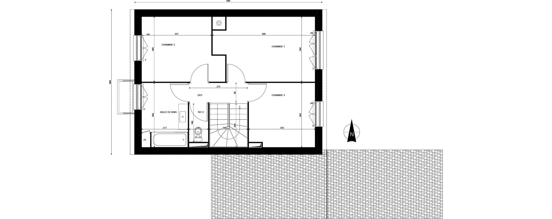 Maison T4 de 90,30 m2 &agrave; Savigny-Le-Temple Centre