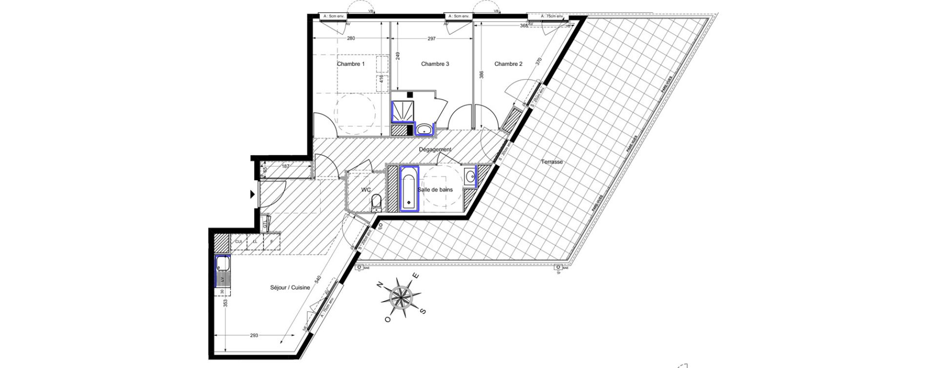 Appartement T4 de 72,64 m2 &agrave; Savigny-Le-Temple Centre