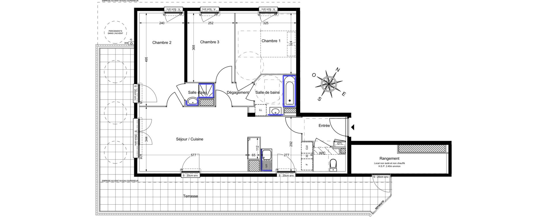 Appartement T4 de 74,94 m2 &agrave; Savigny-Le-Temple Centre