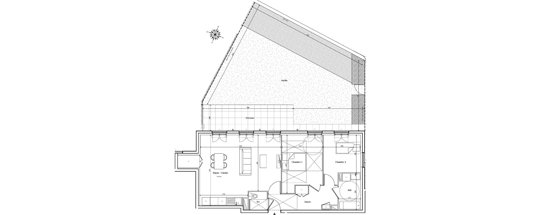 Appartement T3 de 69,99 m2 &agrave; Serris Parc