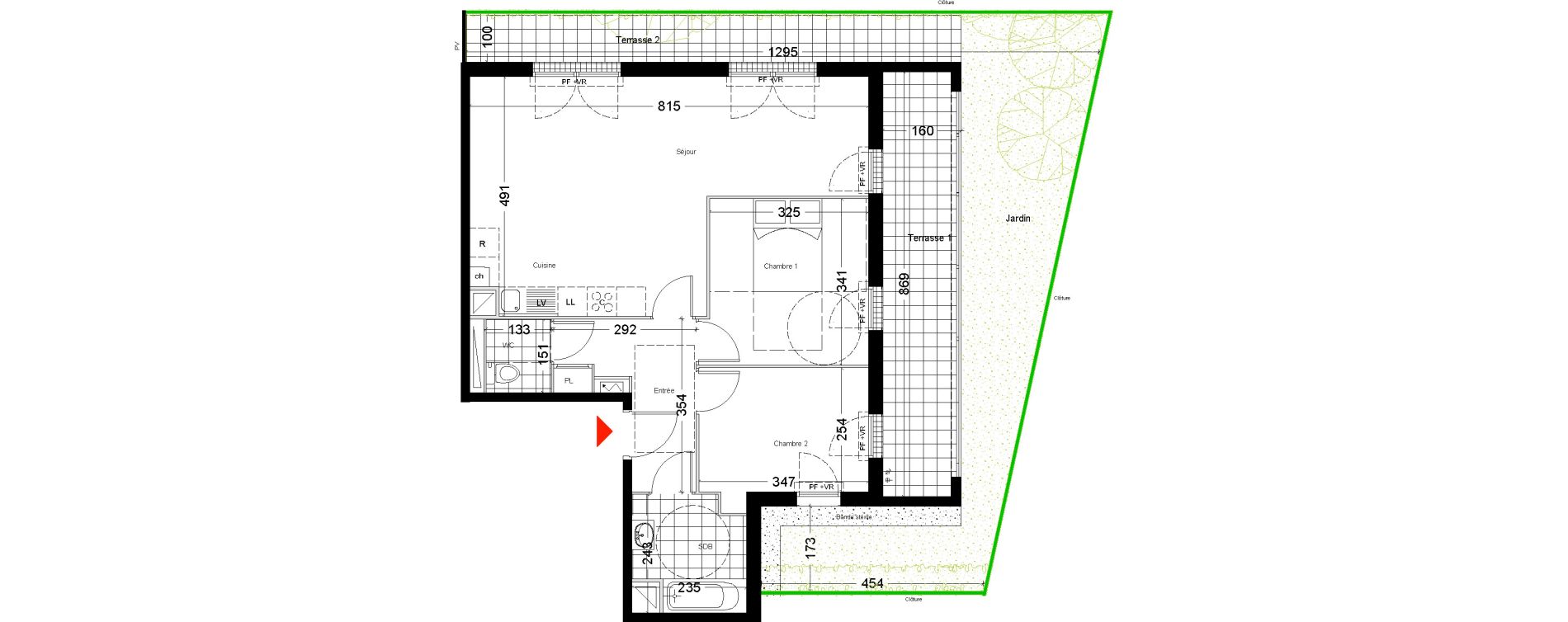 Appartement T3 de 65,59 m2 &agrave; Serris Serris bourg