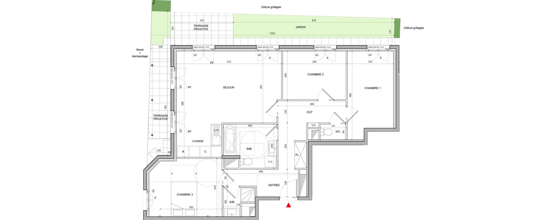 Appartement T4 de 82,00 m2 &agrave; Serris Val d europe