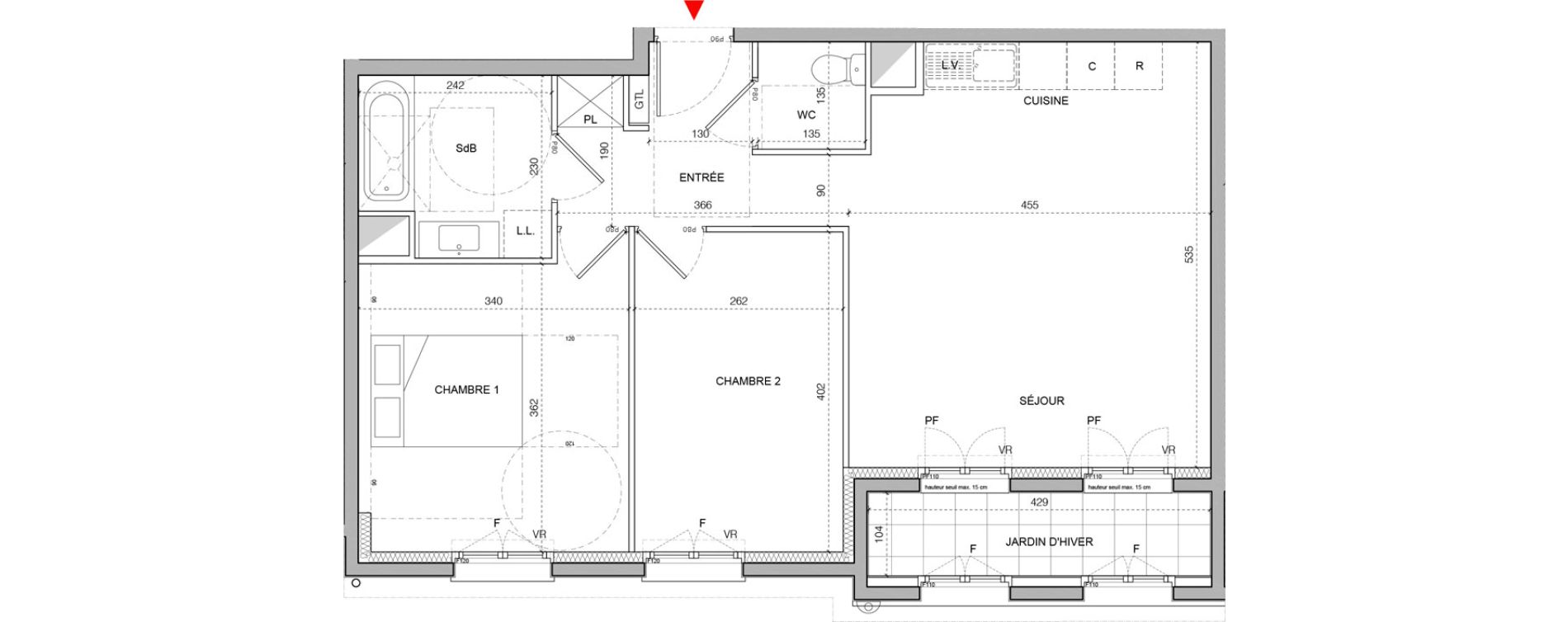 Appartement T3 de 59,80 m2 &agrave; Serris Val d europe