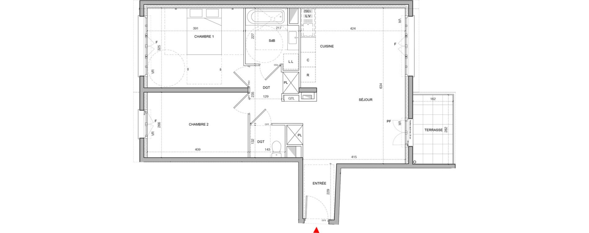 Appartement T3 de 64,70 m2 &agrave; Serris Val d europe