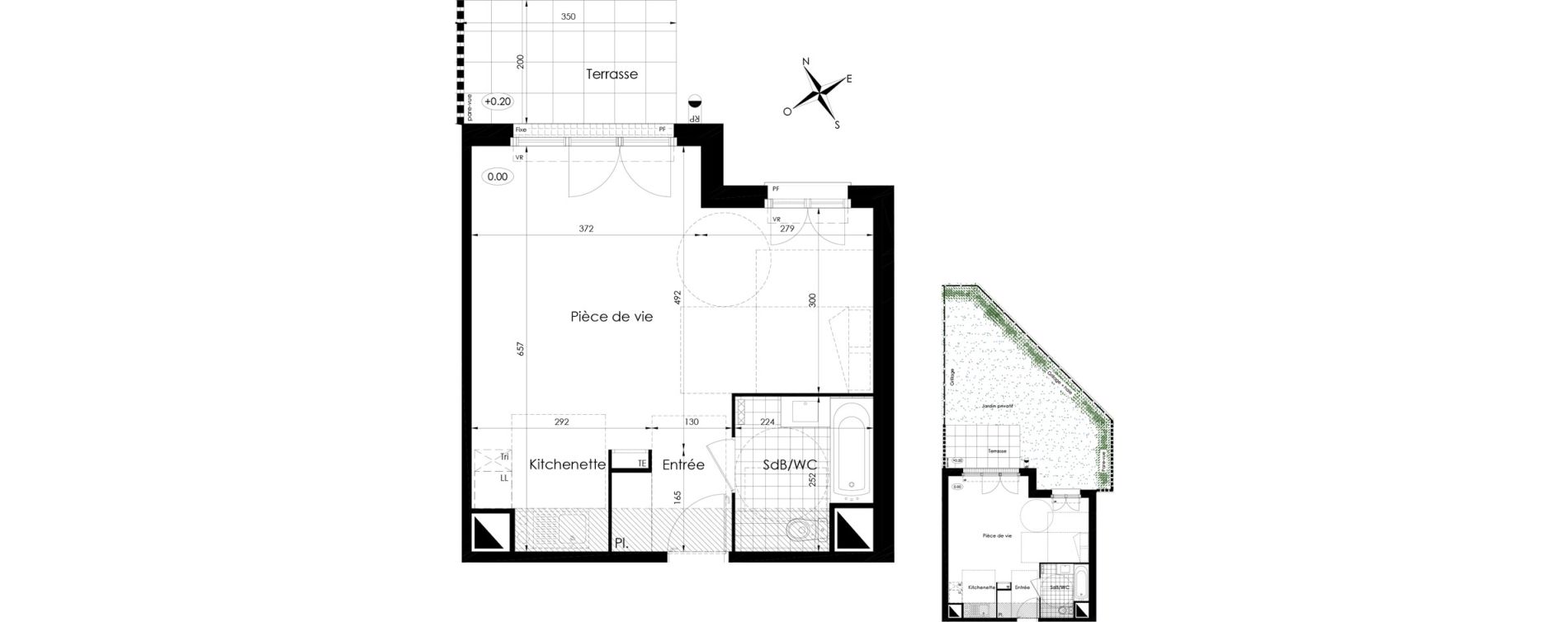 Appartement T1 de 38,30 m2 &agrave; Tournan-En-Brie Centre