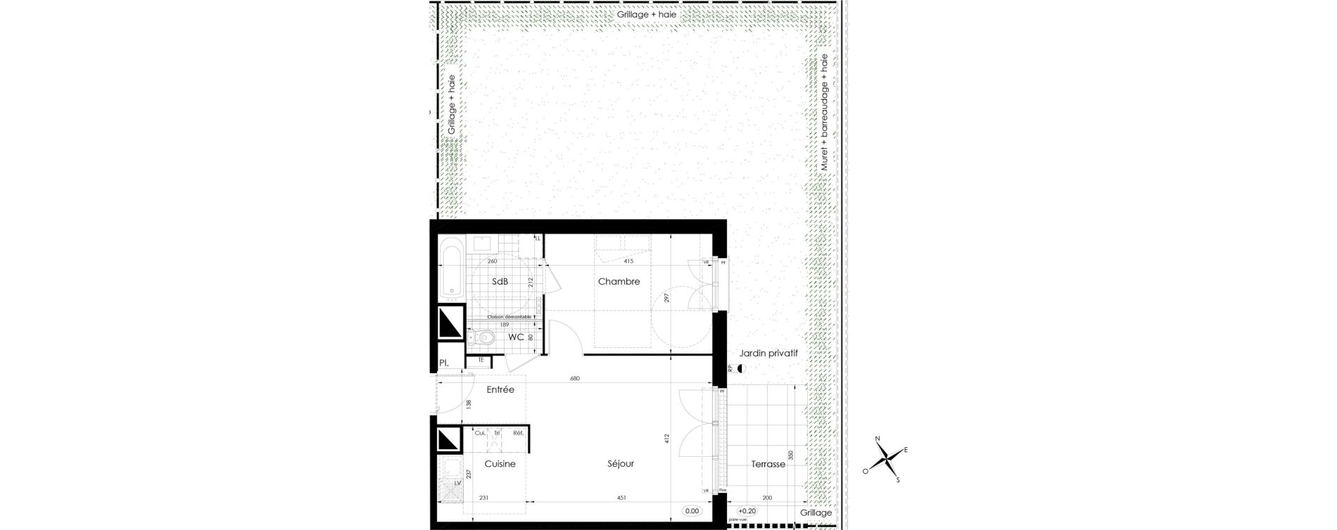 Appartement T2 de 46,45 m2 &agrave; Tournan-En-Brie Centre