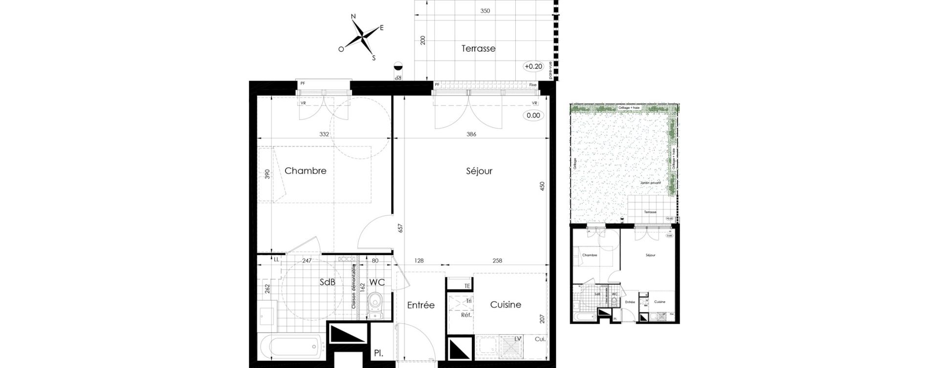 Appartement T2 de 45,05 m2 &agrave; Tournan-En-Brie Centre