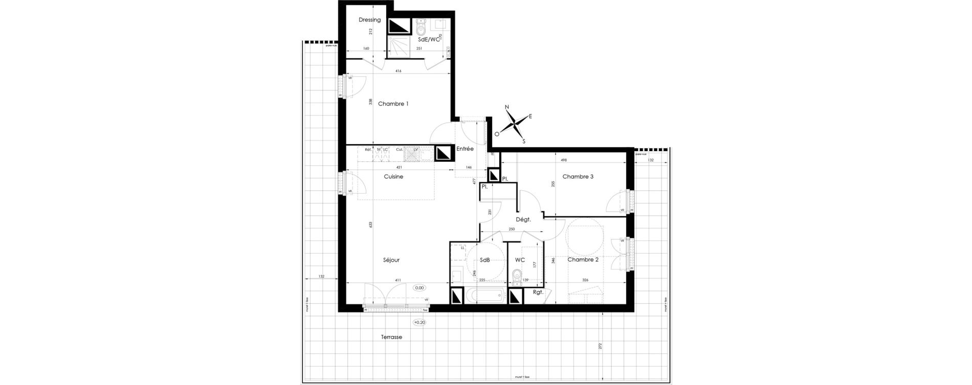 Appartement T4 de 87,10 m2 &agrave; Tournan-En-Brie Centre