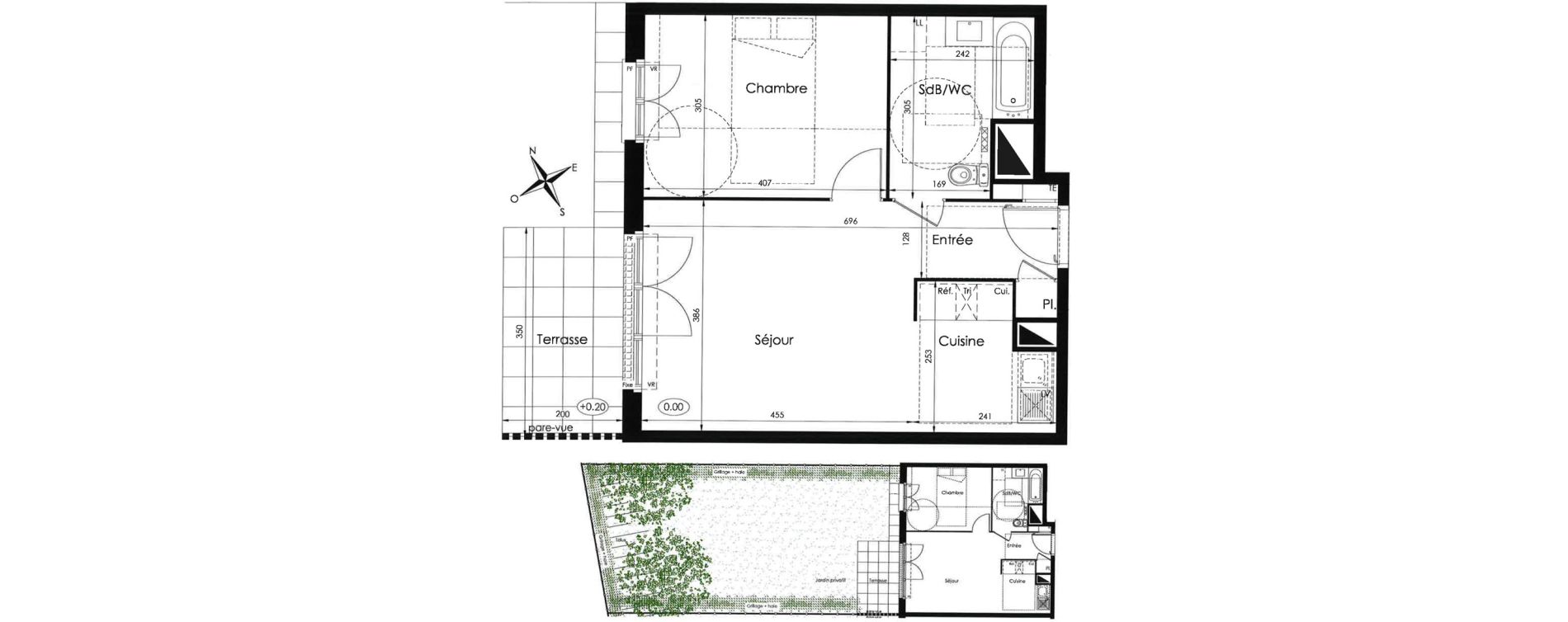 Appartement T2 de 45,10 m2 &agrave; Tournan-En-Brie Centre