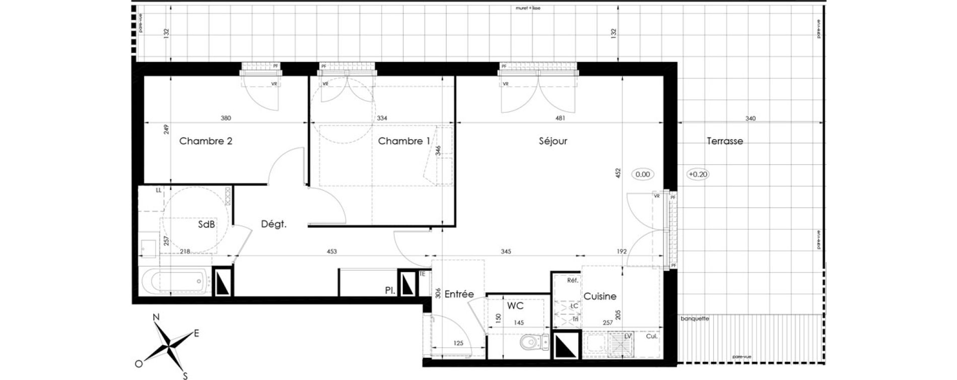 Appartement T3 de 67,15 m2 &agrave; Tournan-En-Brie Centre