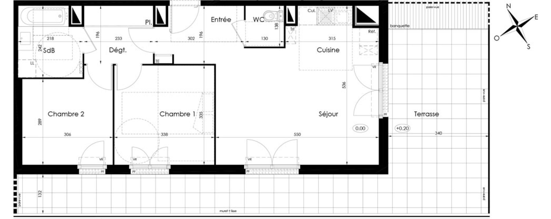 Appartement T3 de 62,00 m2 &agrave; Tournan-En-Brie Centre