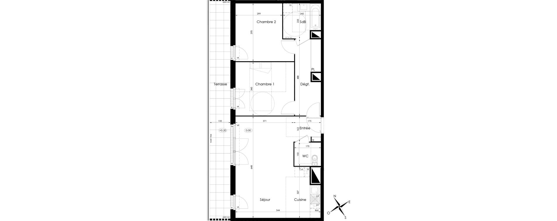 Appartement T3 de 71,70 m2 &agrave; Tournan-En-Brie Centre