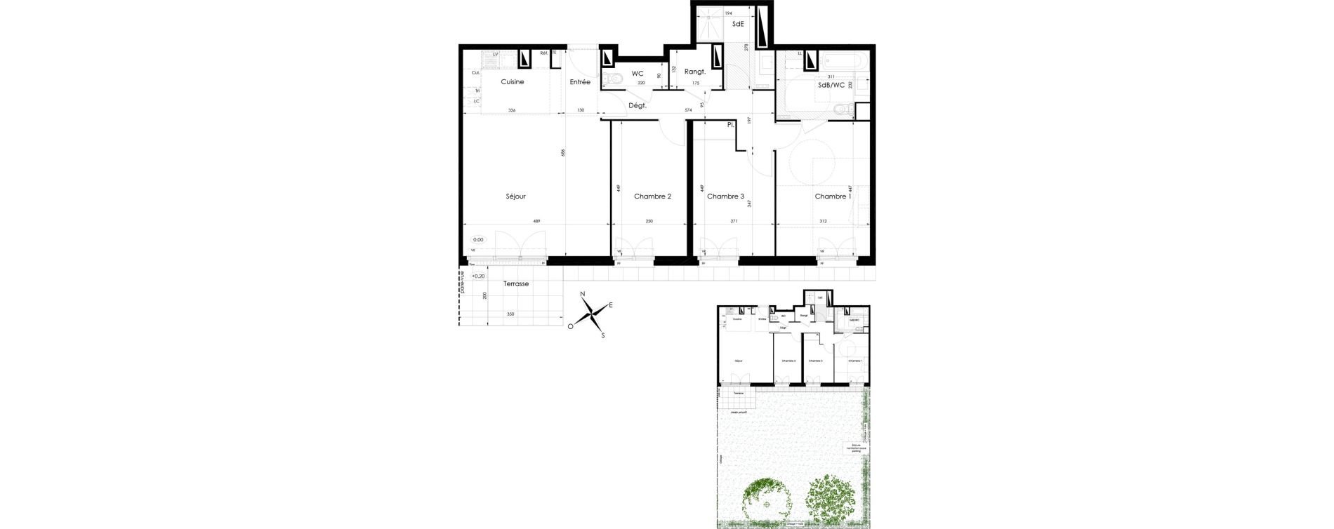 Appartement T4 de 90,35 m2 &agrave; Tournan-En-Brie Centre