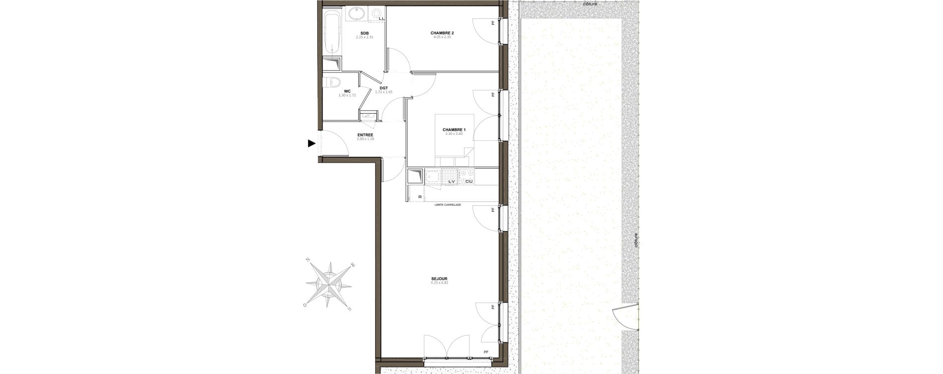 Appartement T3 de 63,09 m2 &agrave; Vaires-Sur-Marne Centre