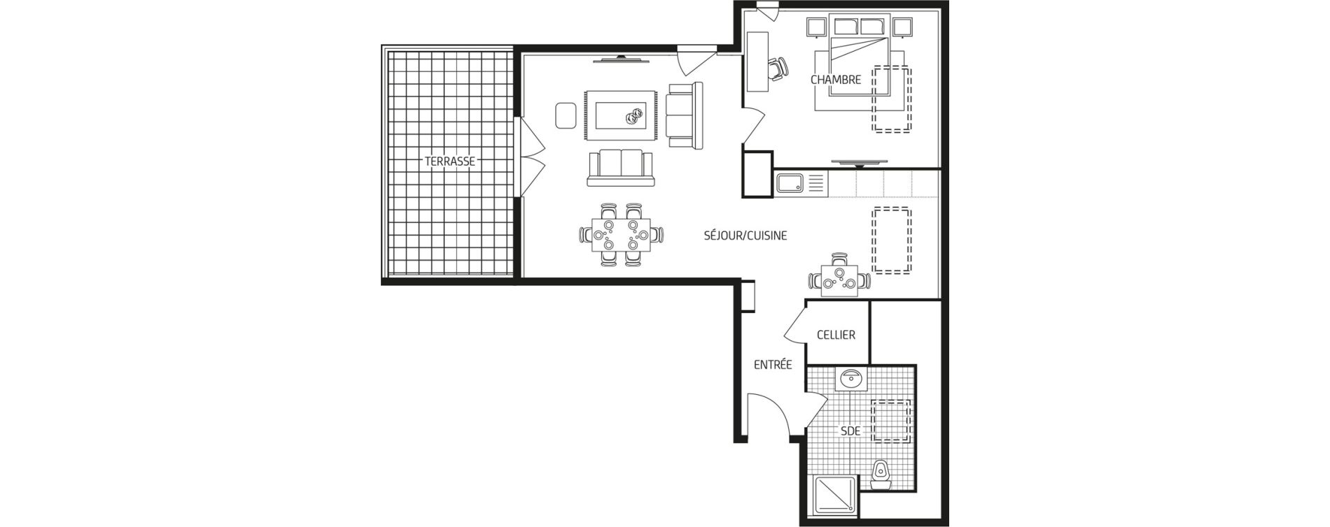 Appartement T2 de 49,92 m2 &agrave; Veneux-Les-Sablons Centre
