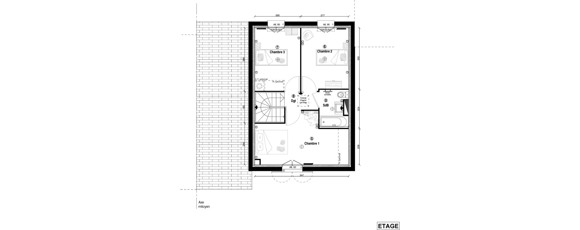 Maison T4 de 79,60 m2 &agrave; Villevaud&eacute; Centre