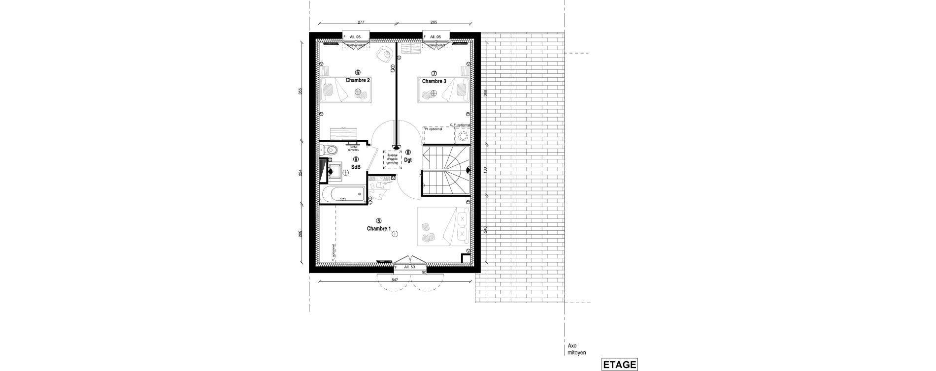 Maison T4 de 79,60 m2 &agrave; Villevaud&eacute; Centre