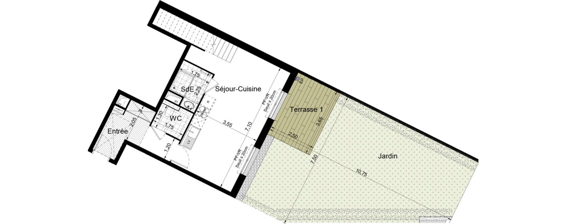 Duplex T4 de 91,90 m2 &agrave; Aubervilliers Centre