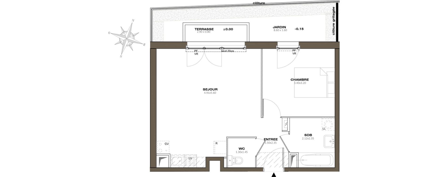 Appartement T2 de 44,70 m2 &agrave; Aubervilliers Centre