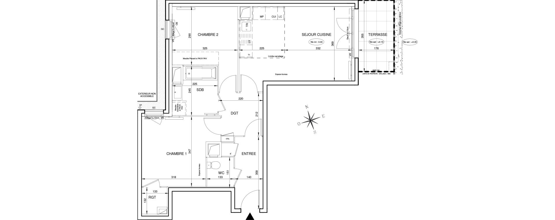 Appartement T3 de 61,82 m2 &agrave; Aubervilliers Long sentier