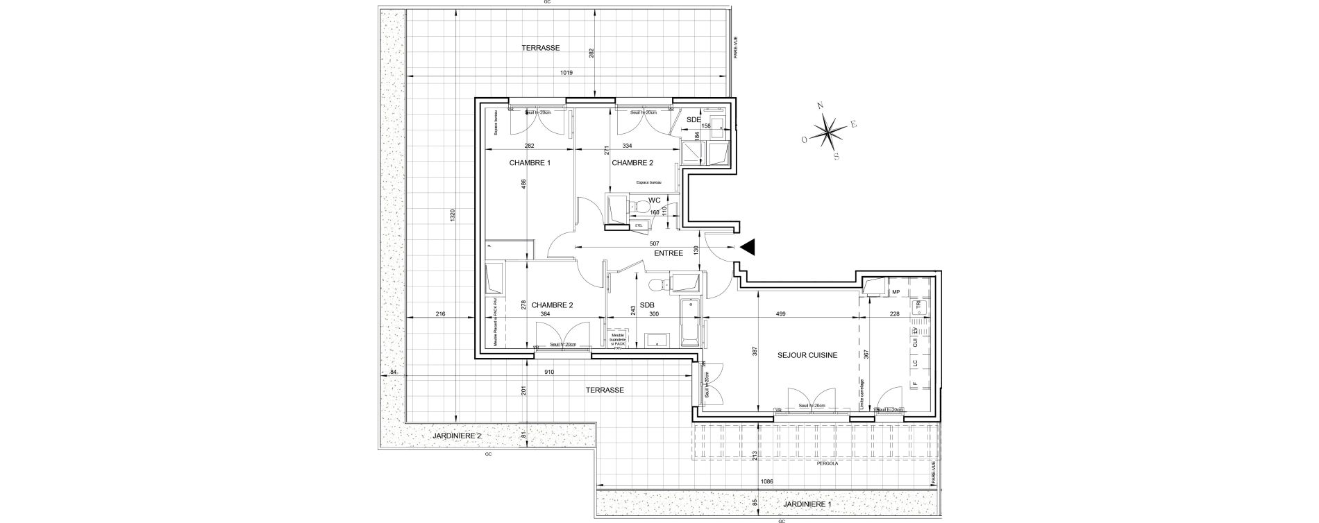 Appartement T4 de 79,44 m2 &agrave; Aubervilliers Long sentier