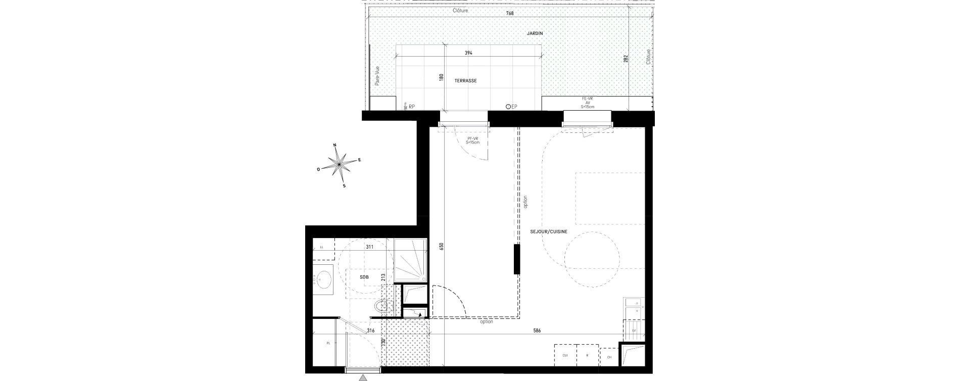 Appartement T2 de 47,53 m2 &agrave; Aubervilliers Victor hugo