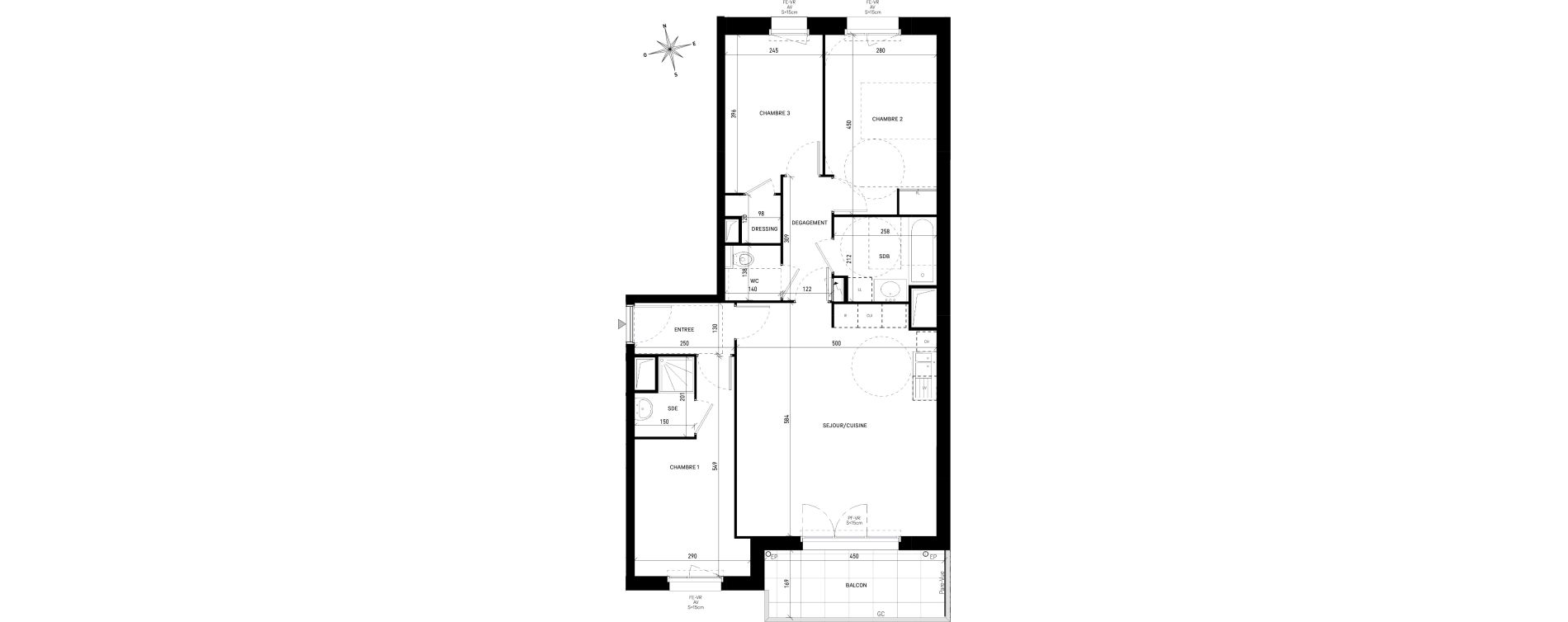 Appartement T4 de 78,83 m2 &agrave; Aubervilliers Victor hugo