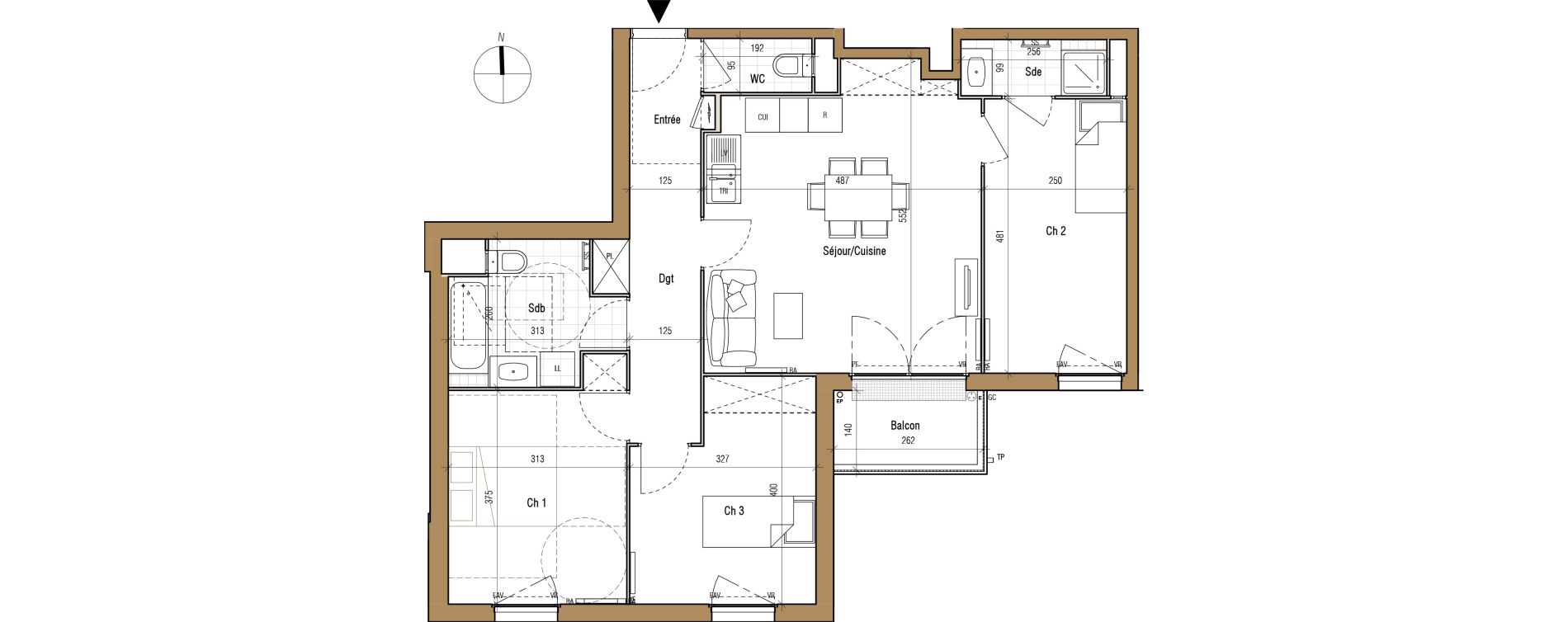 Appartement T4 de 80,69 m2 &agrave; Aubervilliers Landy
