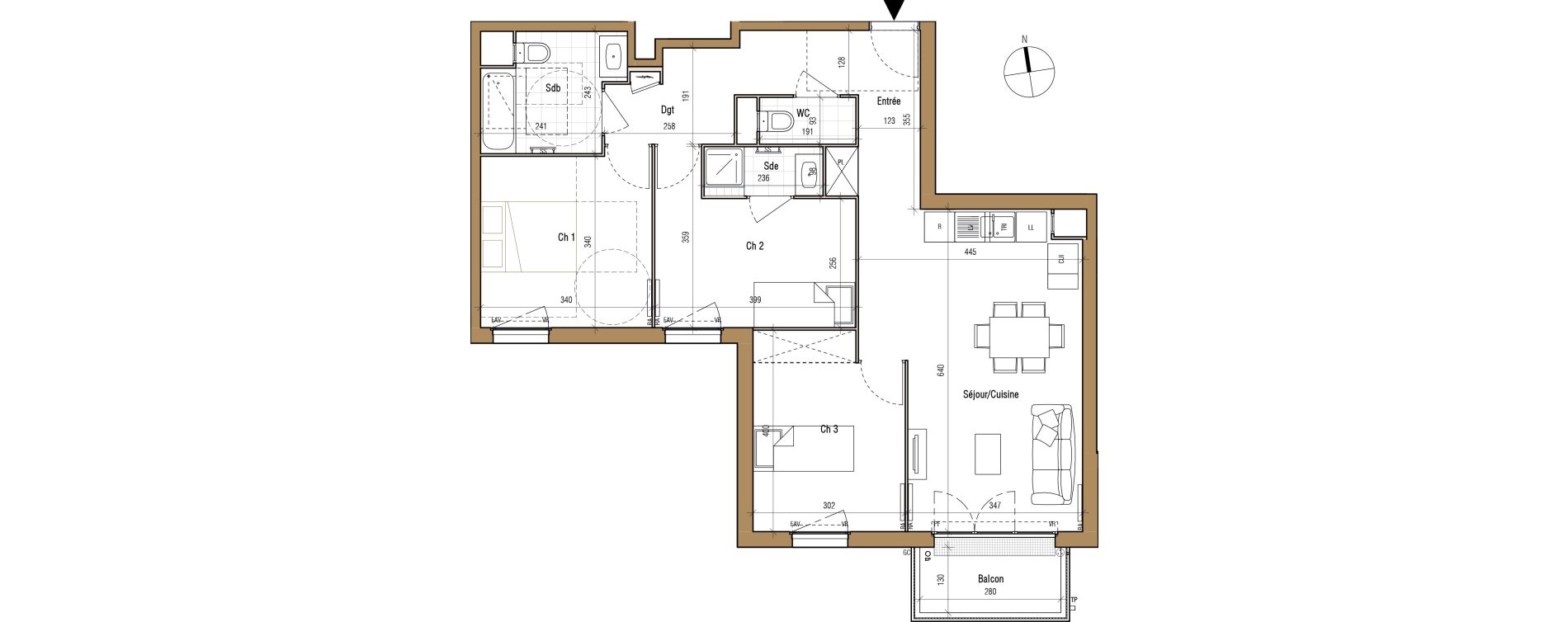 Appartement T4 de 81,35 m2 &agrave; Aubervilliers Landy