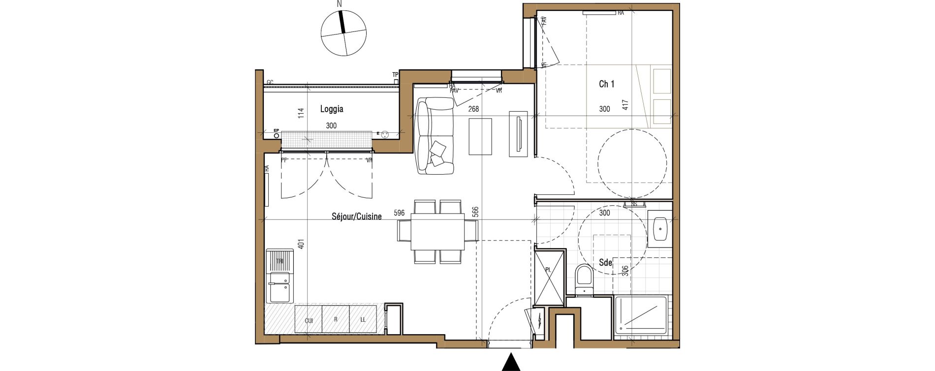 Appartement T2 de 48,02 m2 &agrave; Aubervilliers Landy