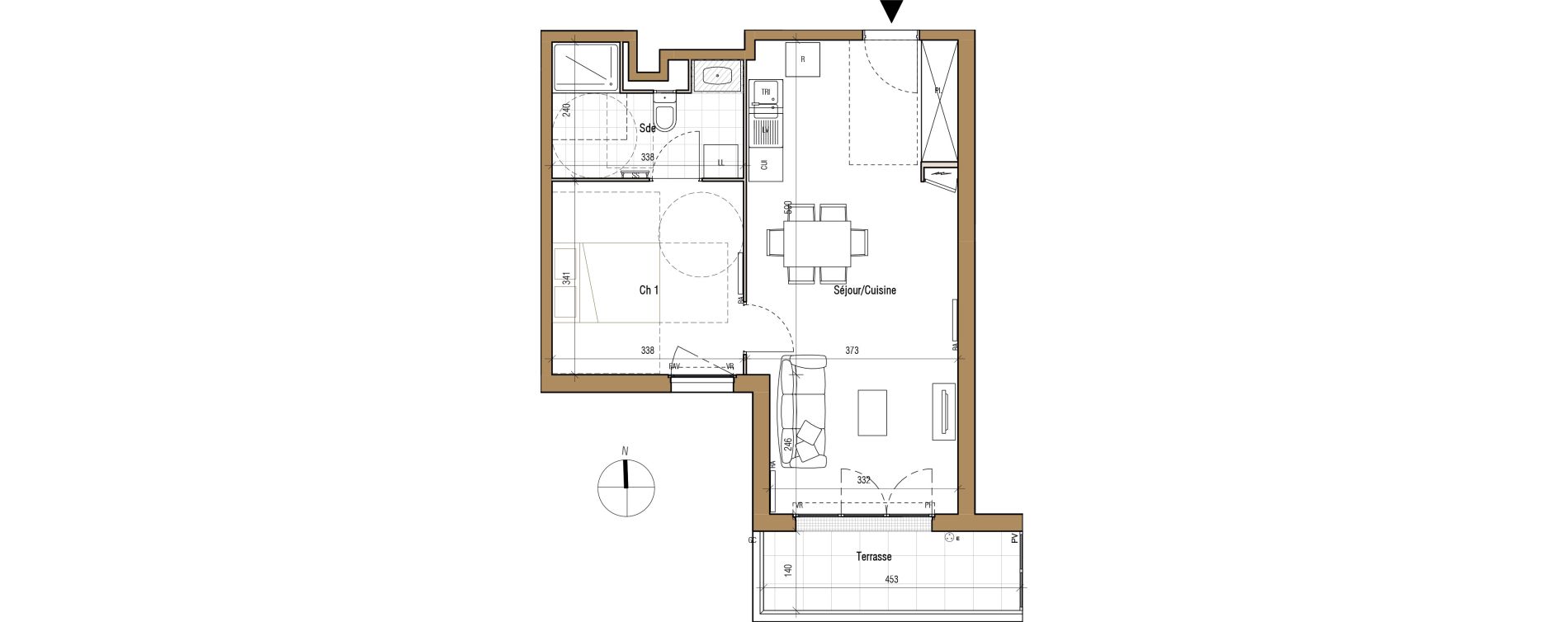 Appartement T2 de 48,18 m2 &agrave; Aubervilliers Landy