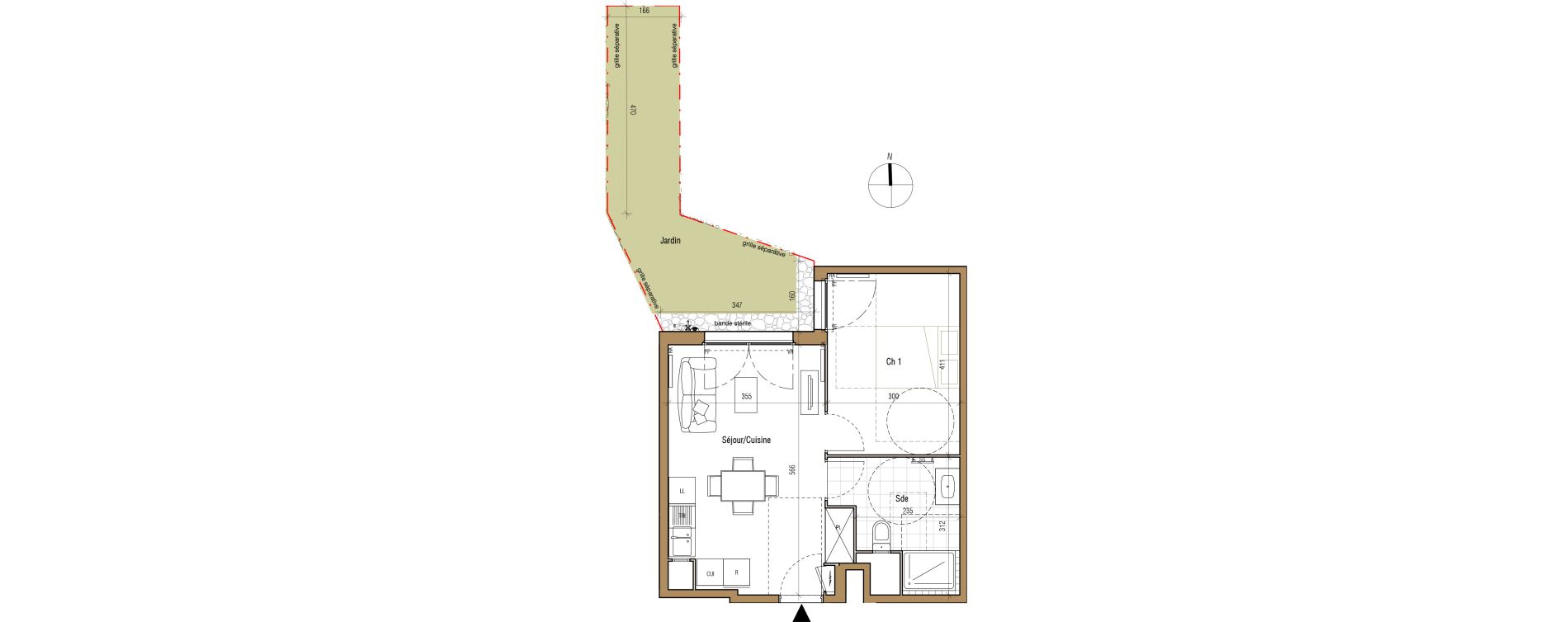 Appartement T2 de 39,58 m2 &agrave; Aubervilliers Landy