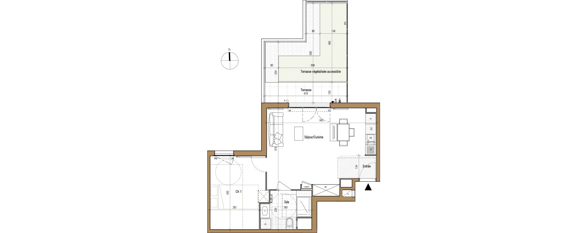 Appartement T2 de 48,66 m2 &agrave; Aubervilliers Landy