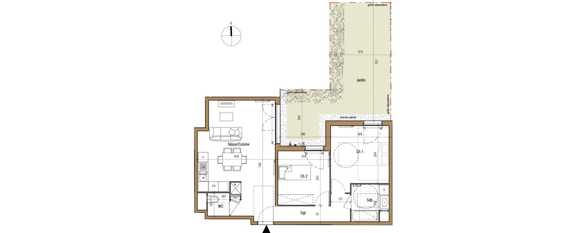 Appartement T3 de 66,14 m2 &agrave; Aubervilliers Landy