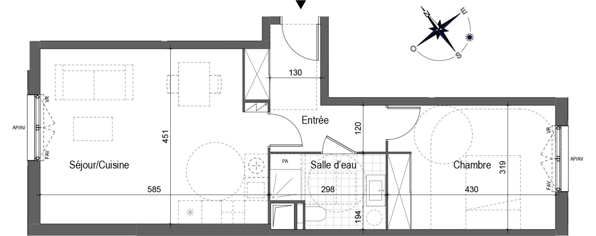 Appartement T2 de 51,29 m2 &agrave; Aubervilliers Fort d'aubervilliers