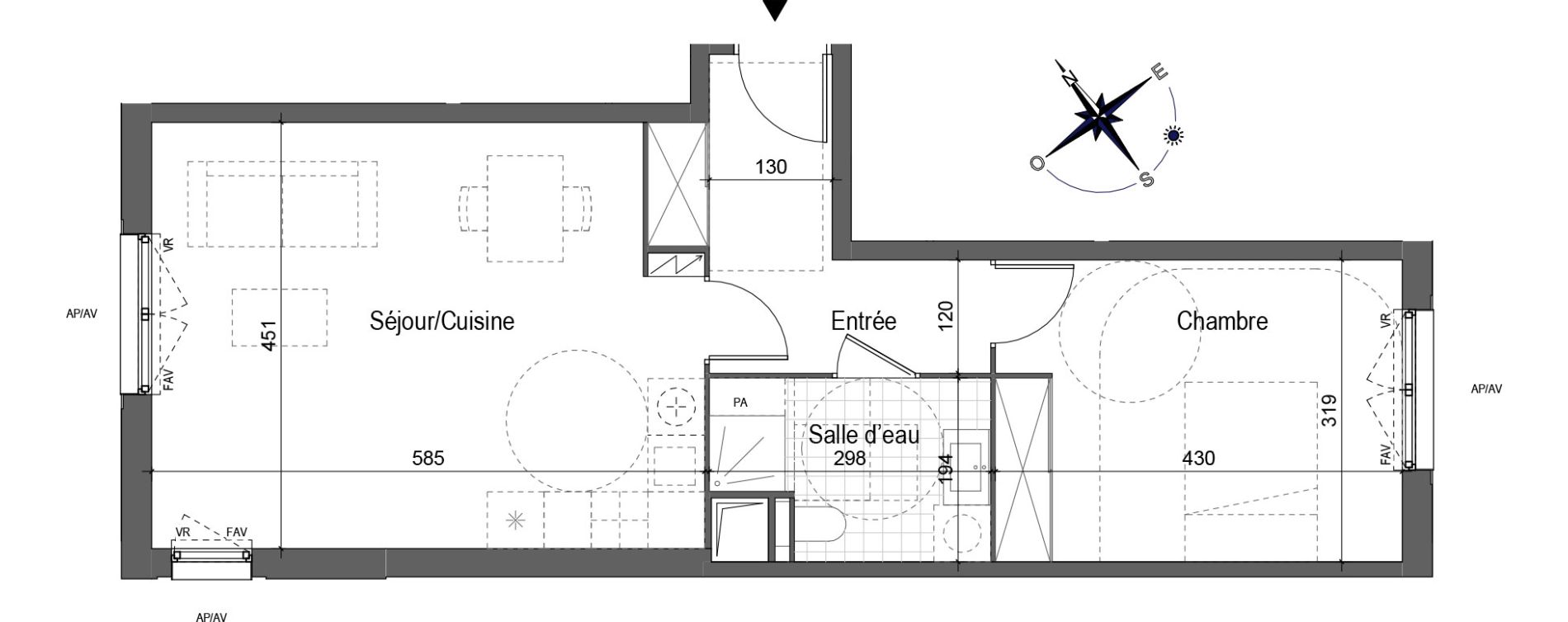 Appartement T2 de 51,22 m2 &agrave; Aubervilliers Fort d'aubervilliers