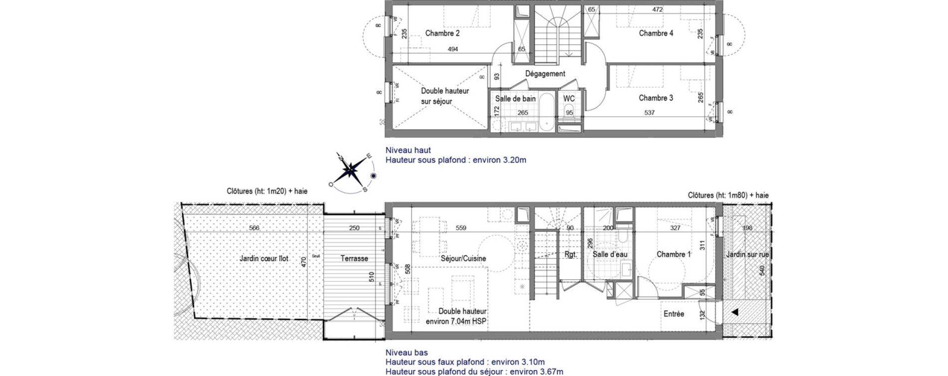 Duplex T5 de 108,83 m2 &agrave; Aubervilliers Fort d'aubervilliers