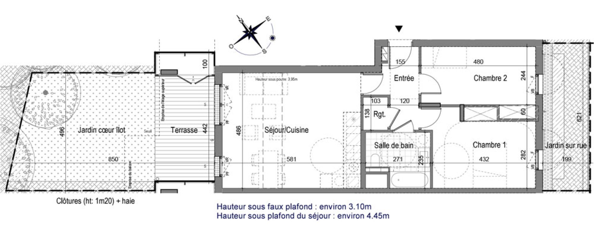 Duplex T3 de 67,33 m2 &agrave; Aubervilliers Fort d'aubervilliers