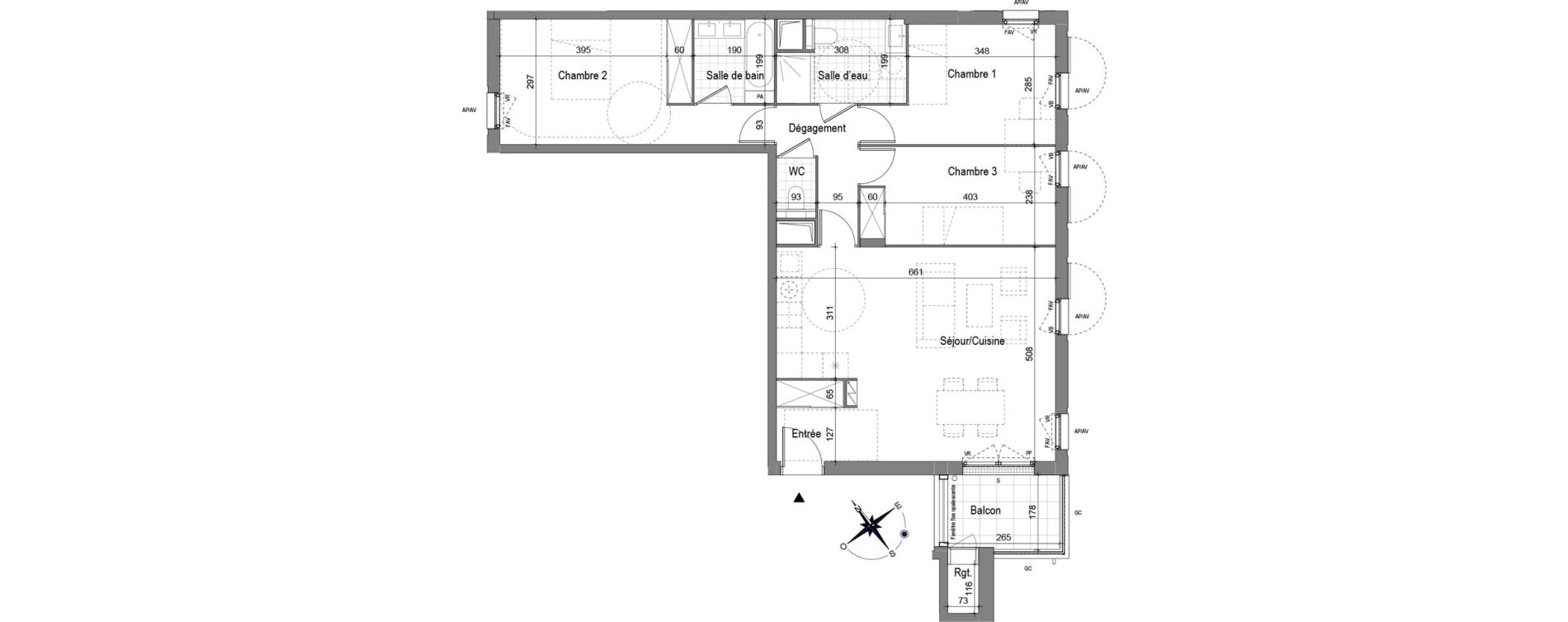 Appartement T4 de 84,89 m2 &agrave; Aubervilliers Fort d'aubervilliers