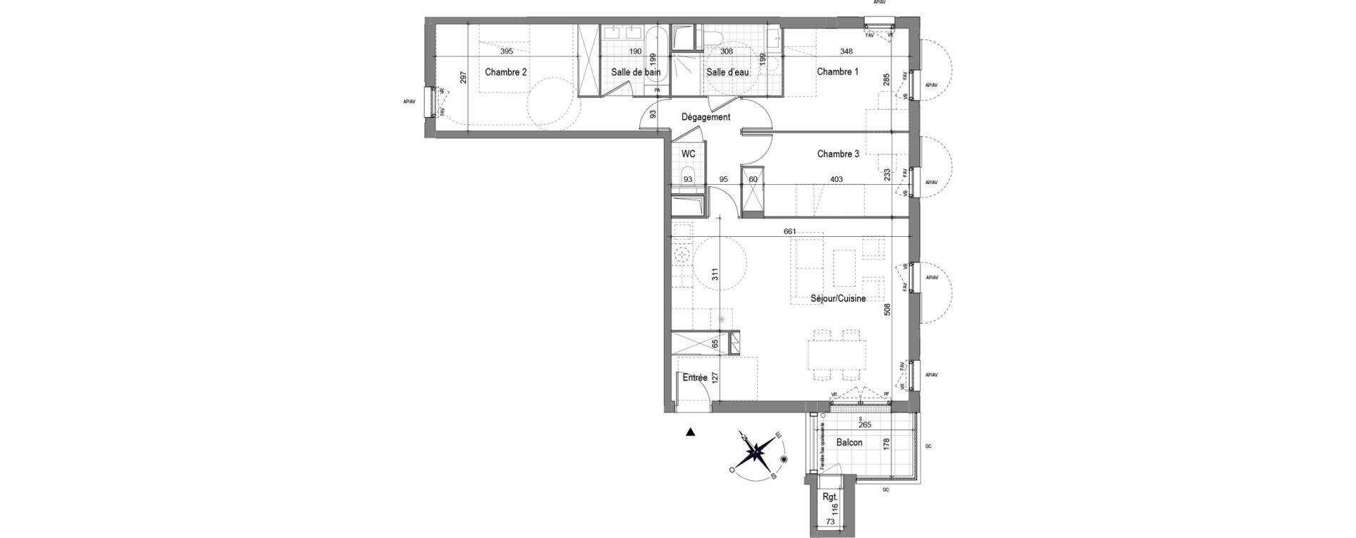 Appartement T4 de 81,21 m2 &agrave; Aubervilliers Fort d'aubervilliers