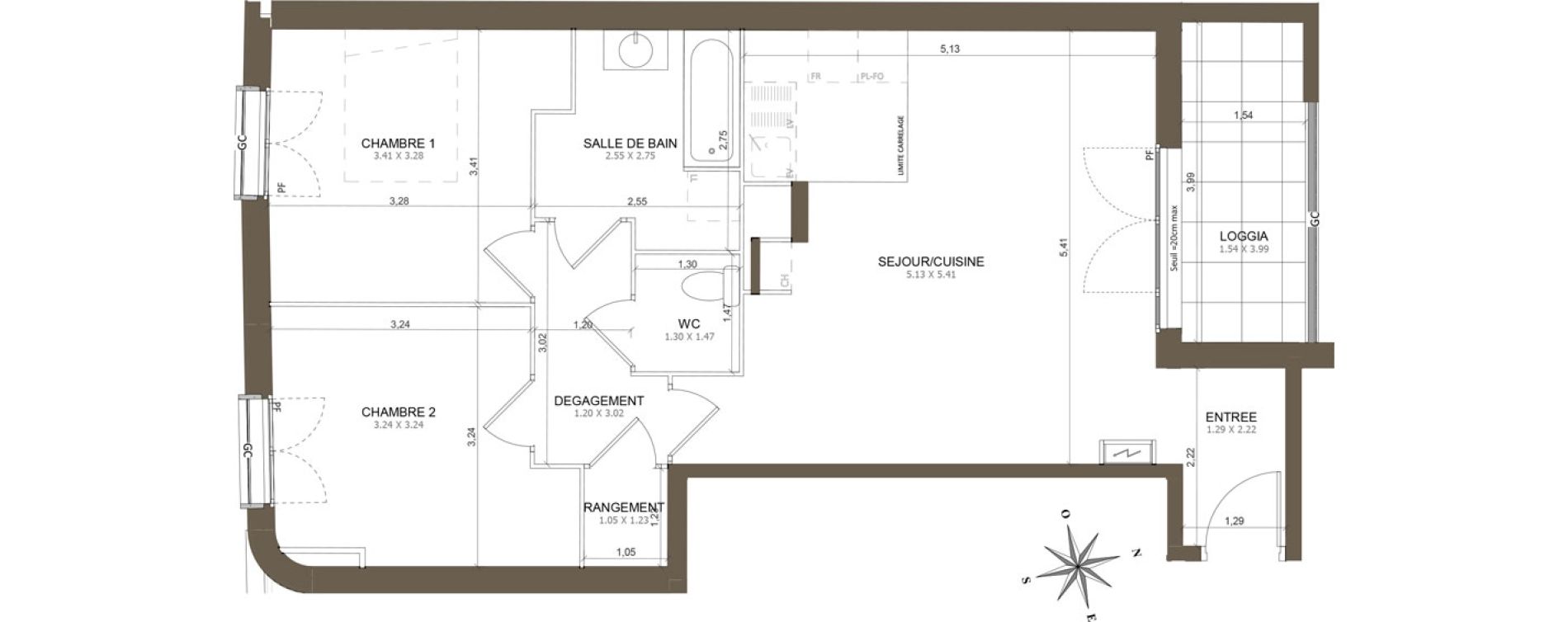 Appartement T3 de 66,92 m2 &agrave; Aubervilliers Centre